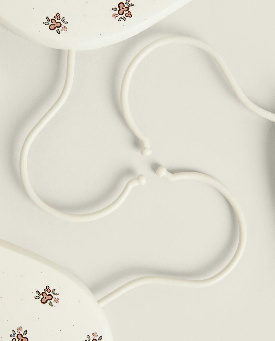 CABIDE INFANTIL COM ESTAMPA FLORAL (CONJUNTO DE 3)