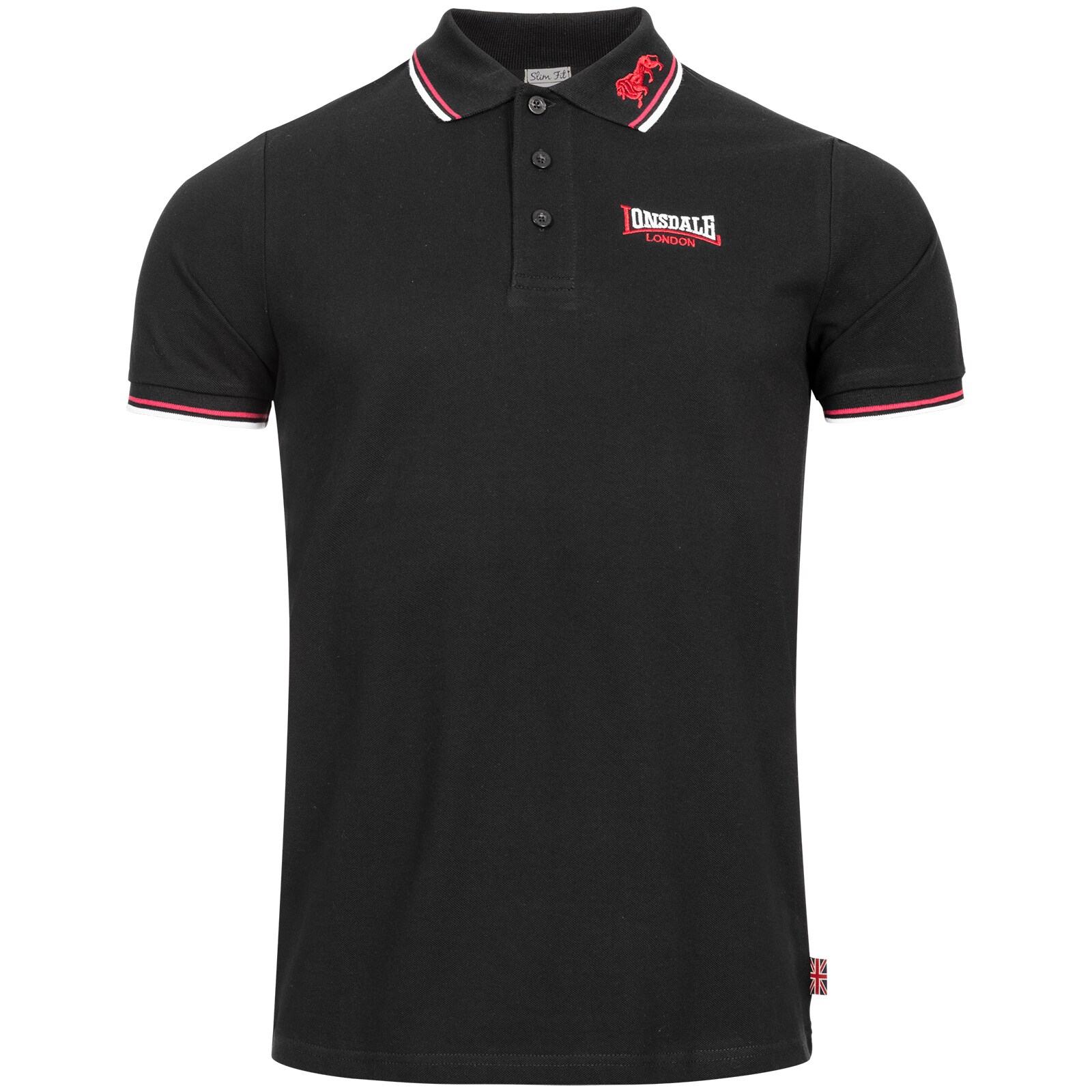 Lonsdale Herren Poloshirt schmale Passform LION