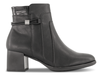 Jana Softline Kort damestøvle Sort 8-25366-45