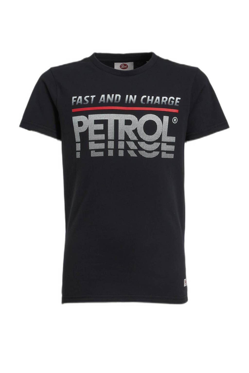 Petrol Industries T-shirt met printopdruk zwart