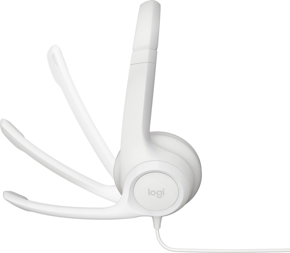 Logitech H390 - Headset Med Mikrofon - USB Wired - Hvid