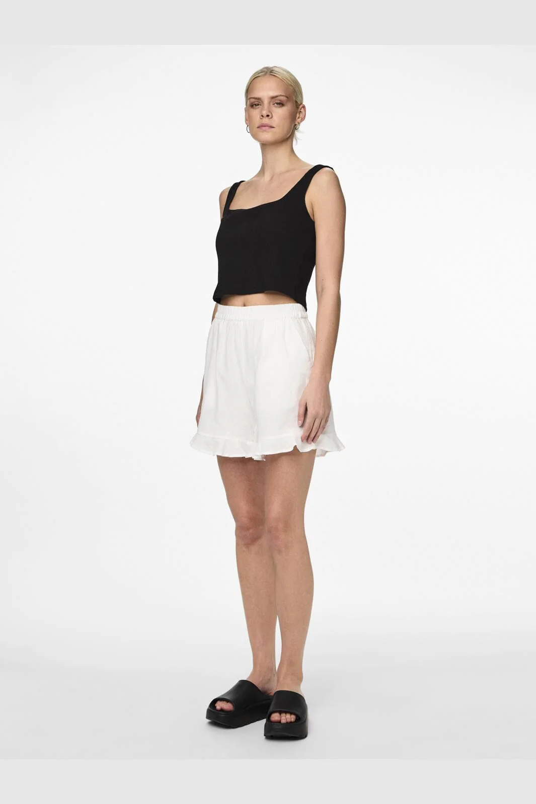 Pieces Pcmilla Shorts 4369877 bright white