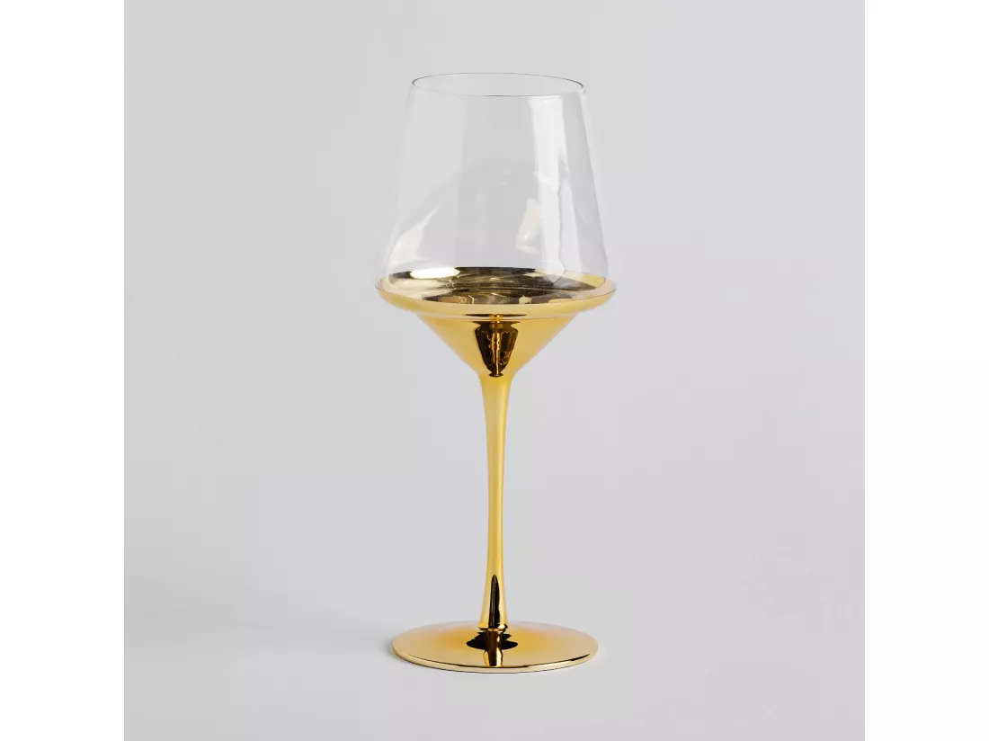 Verre À Vin Helena 24.5 x 10.5 Or Moyen