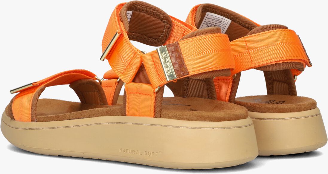 WODEN oranje woden sandalen line