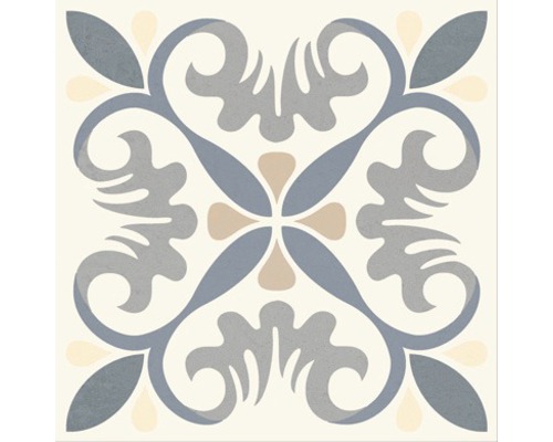 Porseleinen wand- en vloertegel Heritage tacogrijs in 76 verschillende designs 16,5 x 16,5 cm
