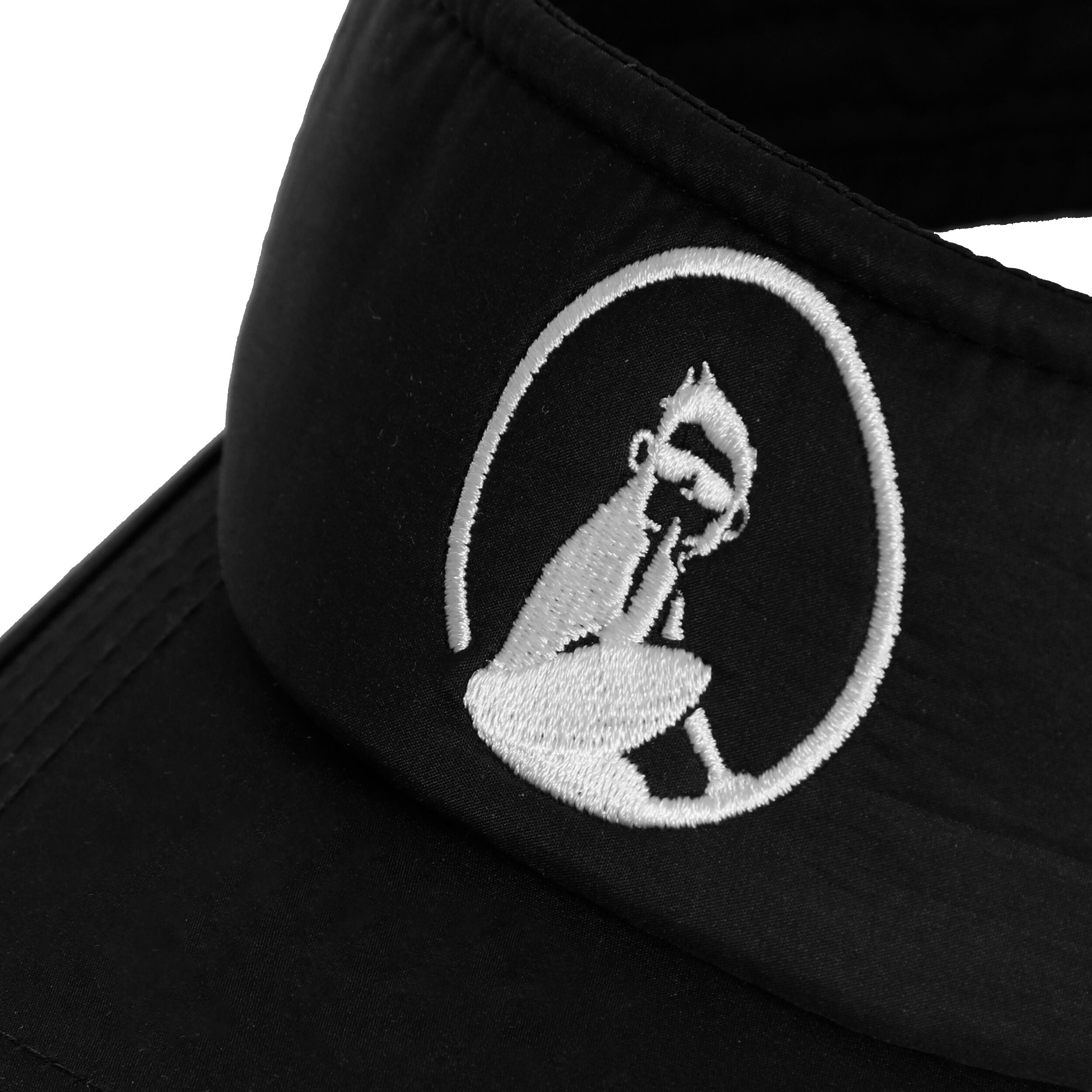 Quiet Please Court Visor Visière - Noir , Blanc