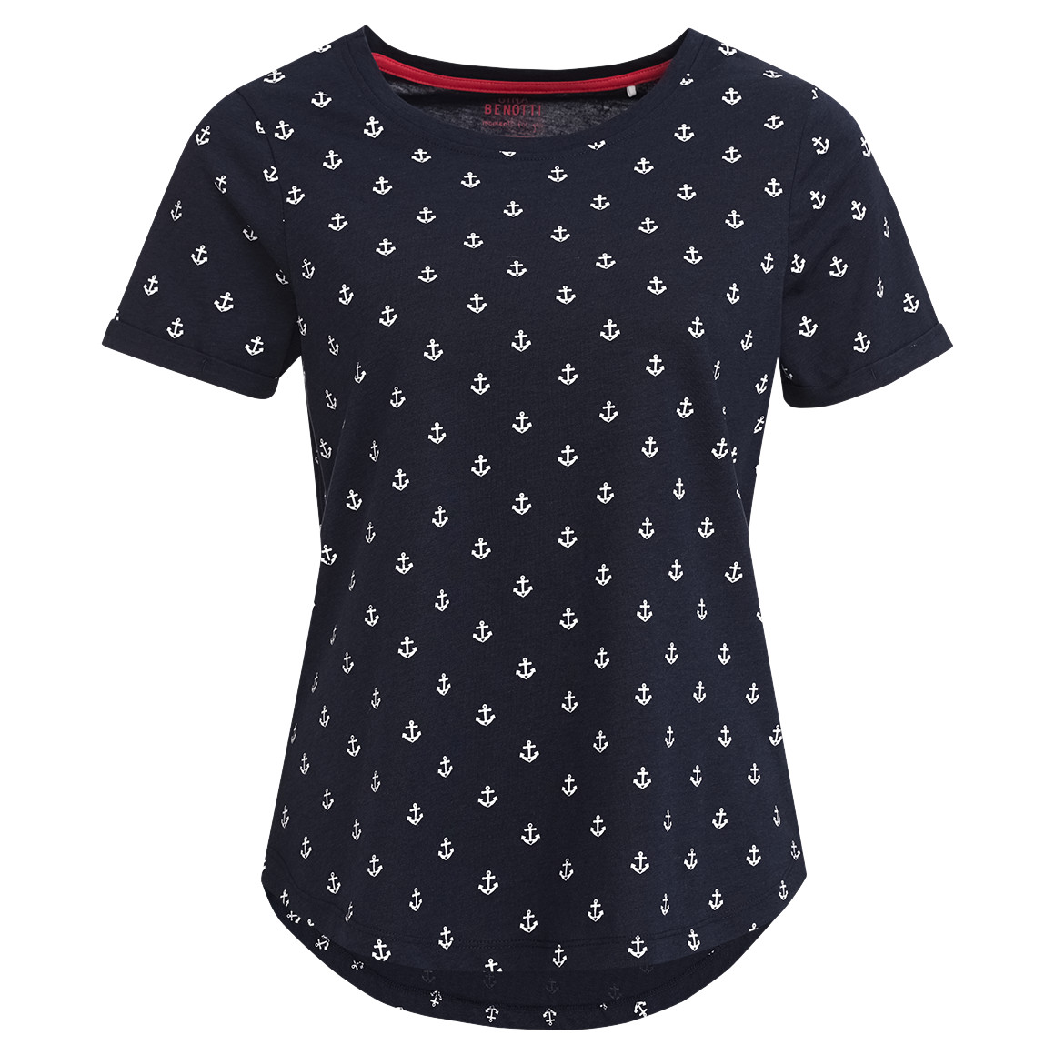 Gina Benotti Damen Schlafshirt im maritimen Look dunkelblau