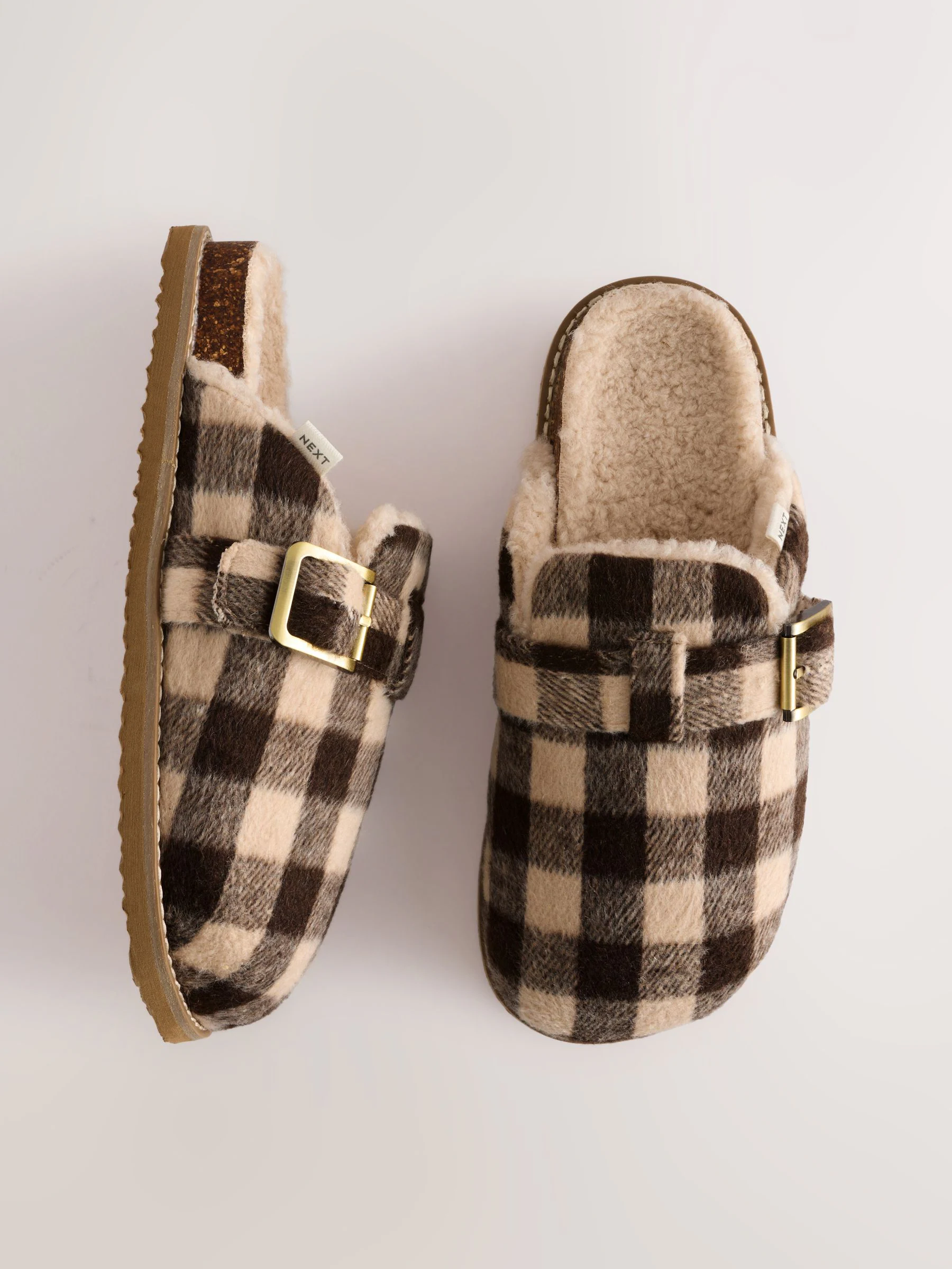 Geruit - Brushed Slippers