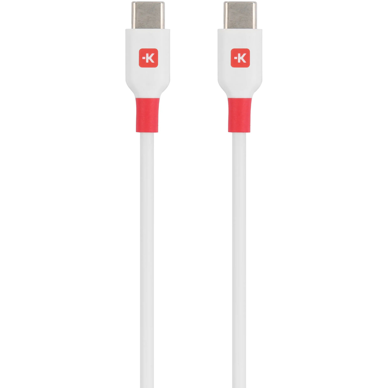 Skross Kabel USB-C - USB-C, weiss, 0.15 m