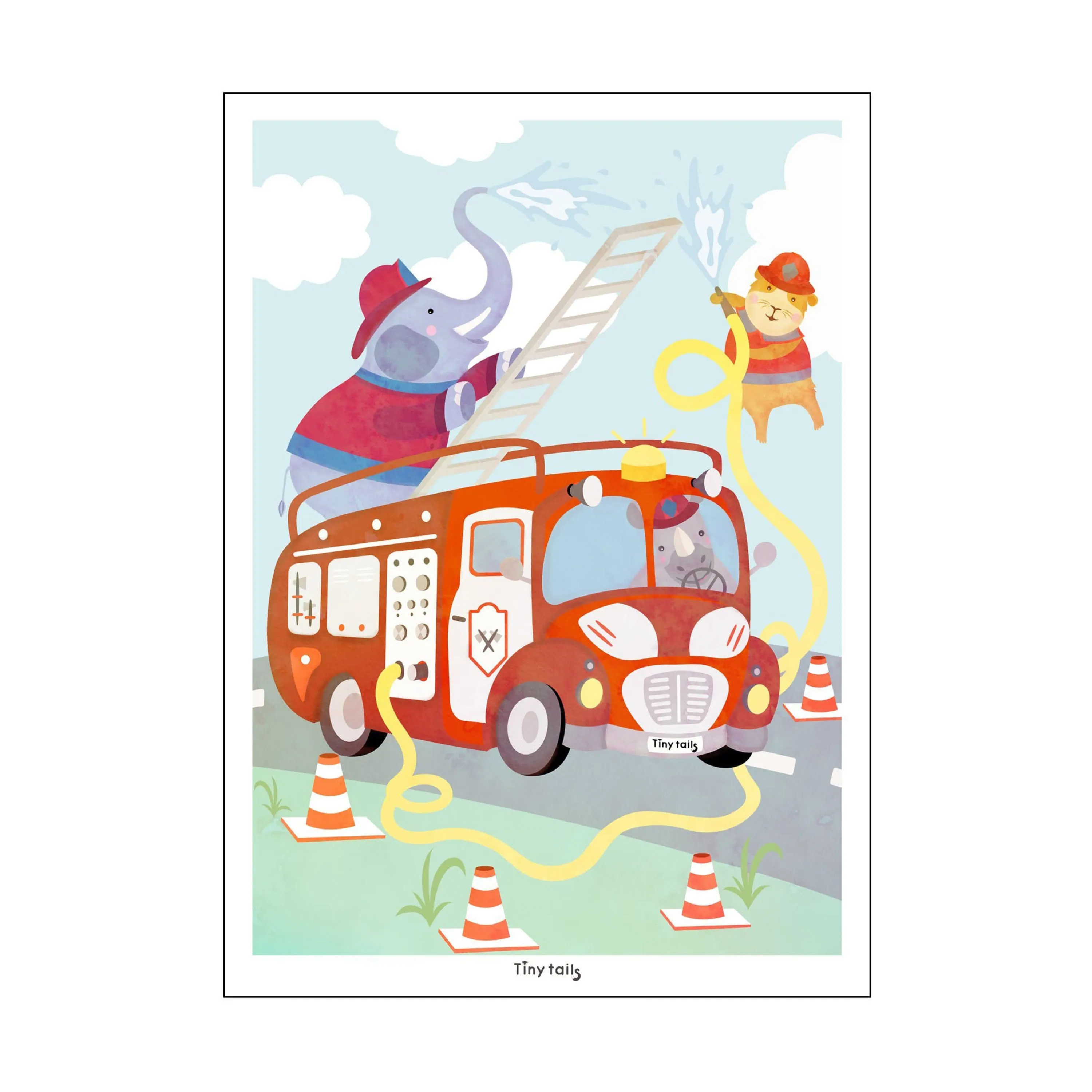 Poster&Frame Plakat - Brandbil