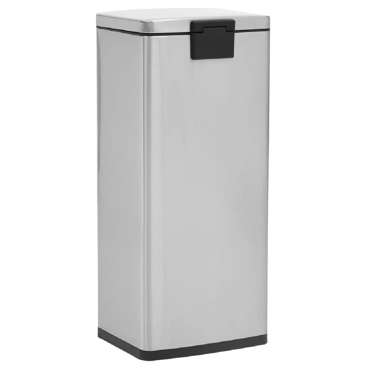 vidaXL - Poubelle à pédale anti-empreinte 30L argenté