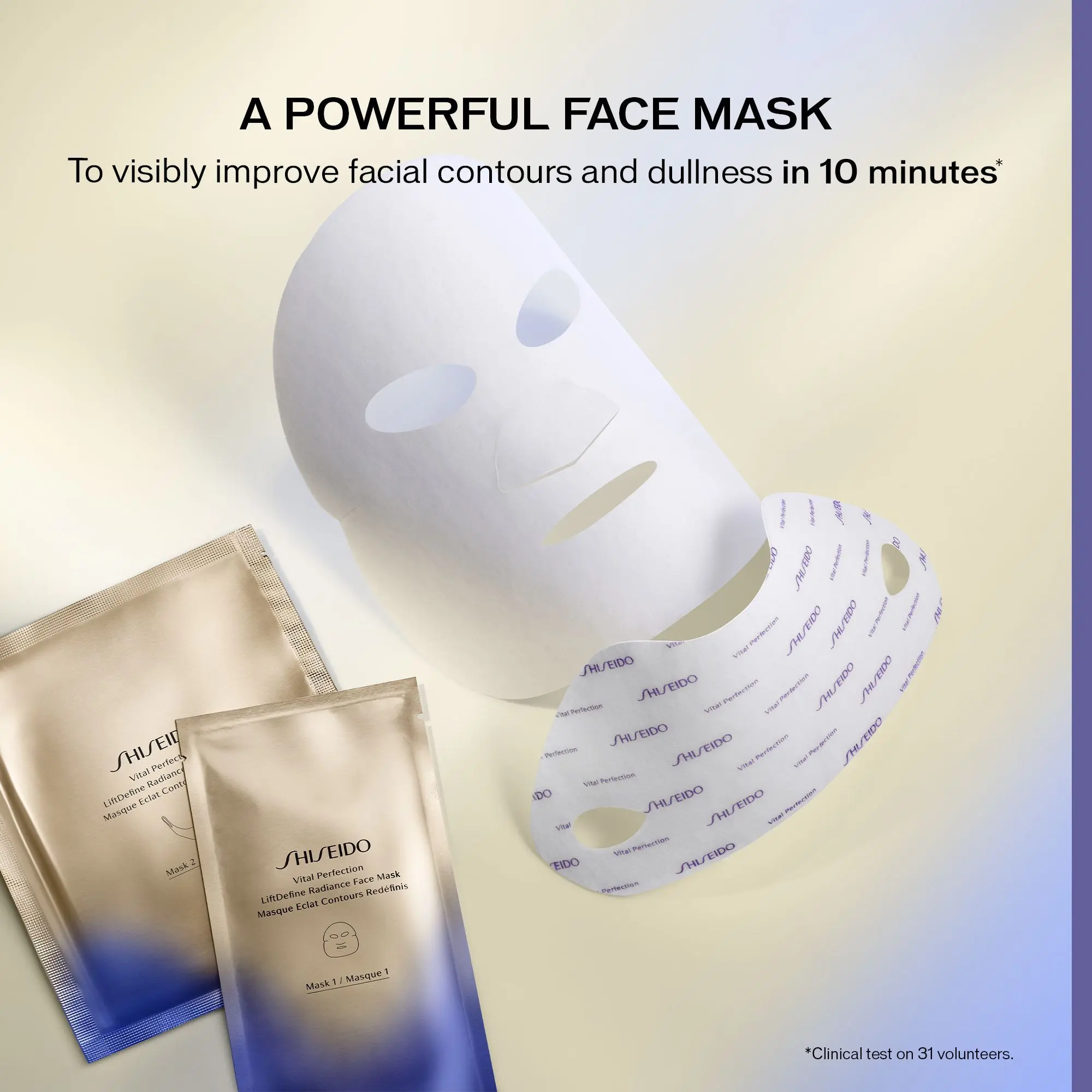 Shiseido - VITAL PERFECTION Masque Eclat Contours redéfinis- Masque