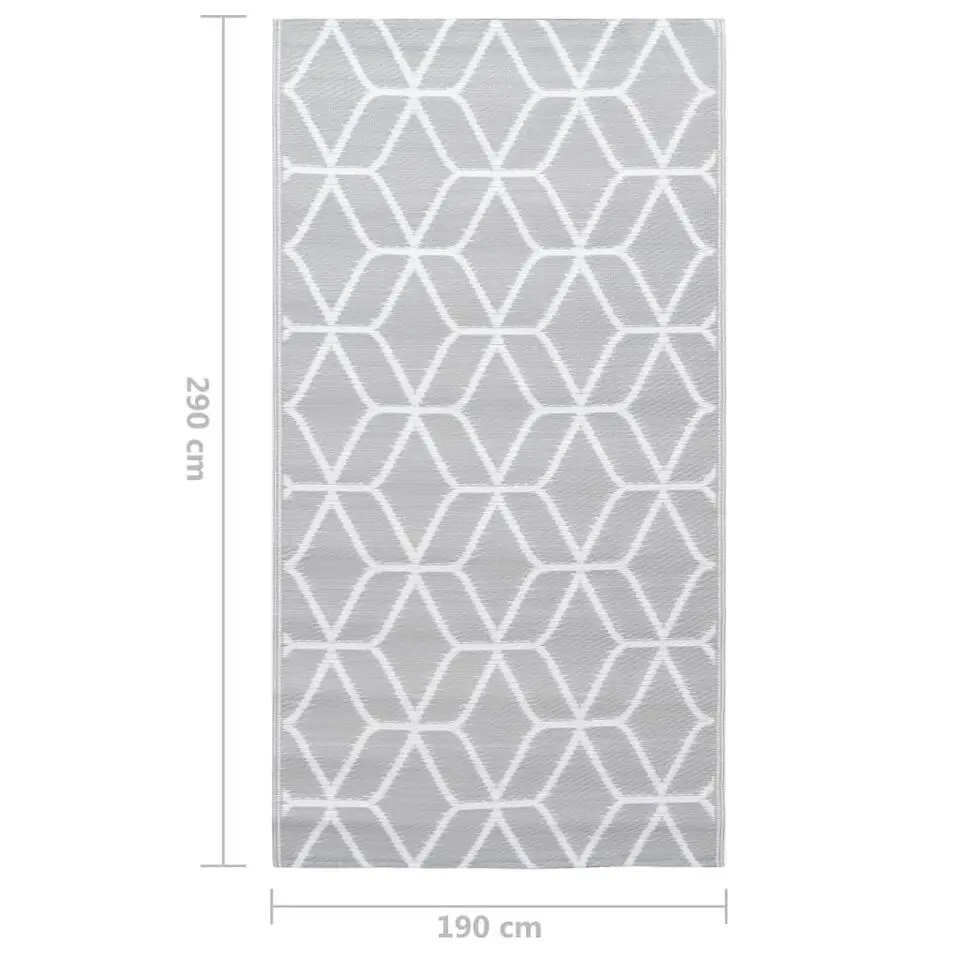 vidaXL - Tuinkleed - Grijs - Polyetheen - 190 x 290 cm