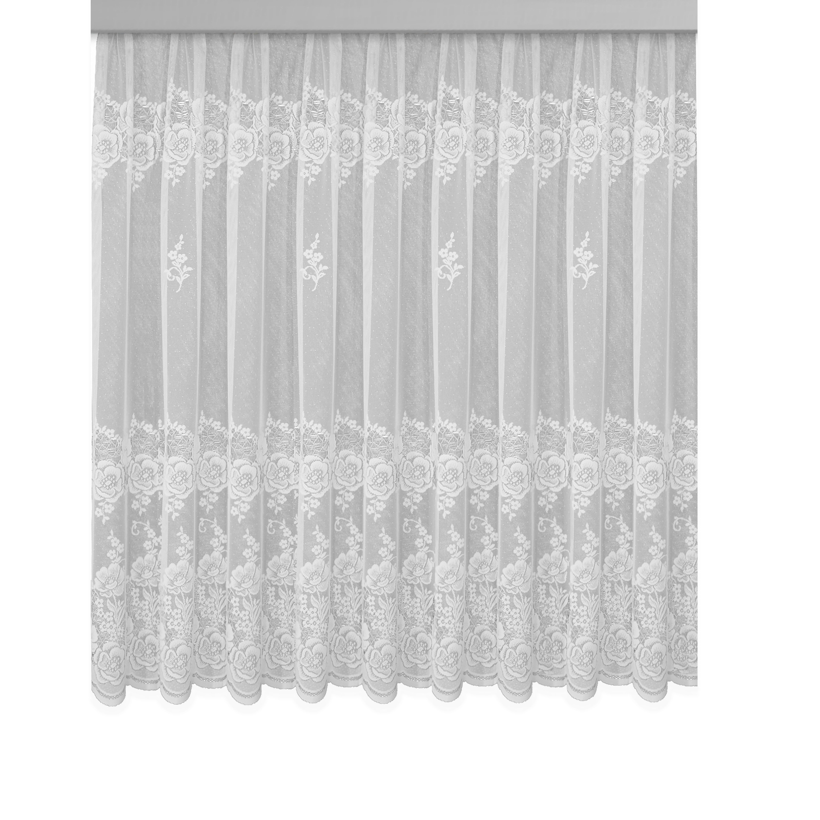 Gardine - Jaquard-Store - weiß - 300x145 cm