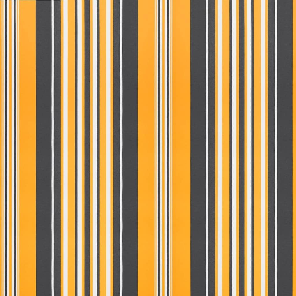 vidaXL Einziehbare Markise Mehrfarbig 400 x 300 cm Polyester und Stahl, Garten und Terrasse, rechteckige, Moderne, ausziehbare Markise, wetterfest, Sommerschutz für die Terrasse