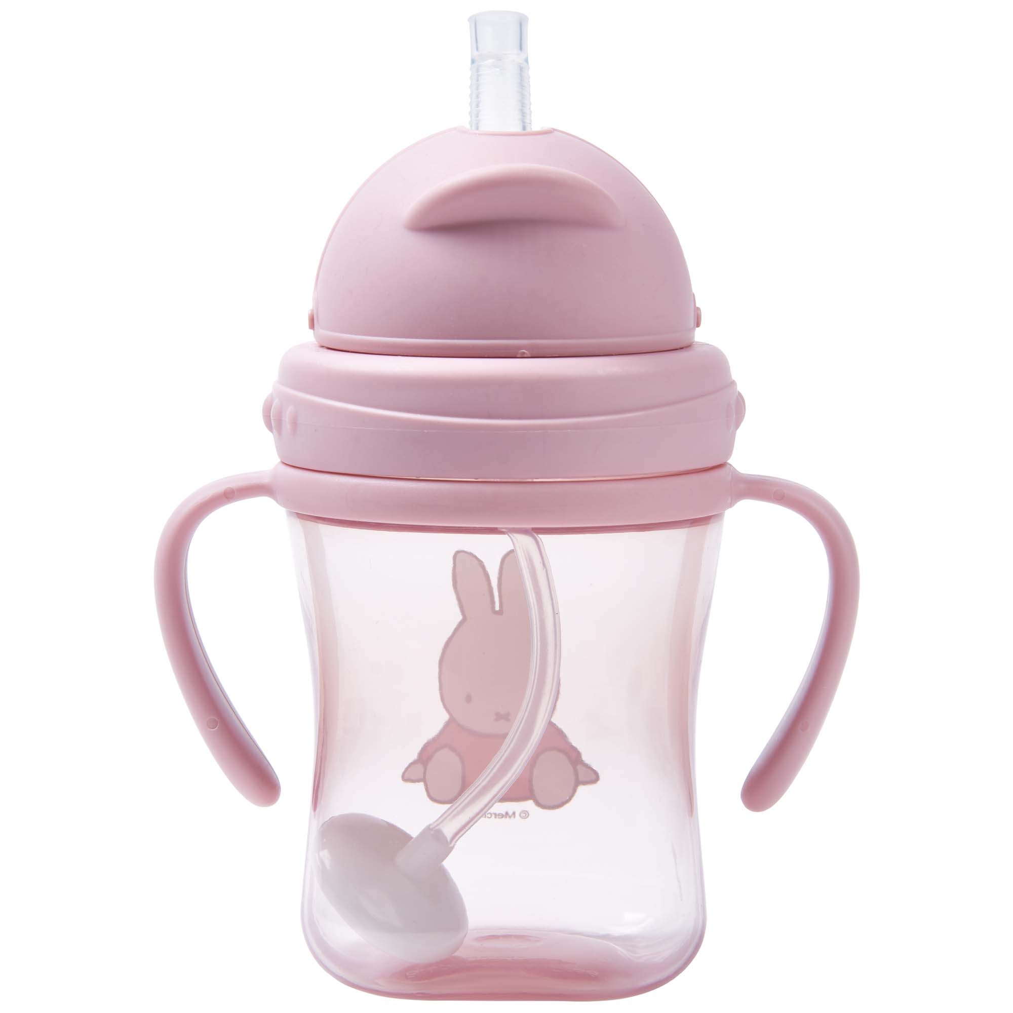 Koko Nijntje rietjesbeker handvat 250 ml roze - rietjesbekers - Prénatal