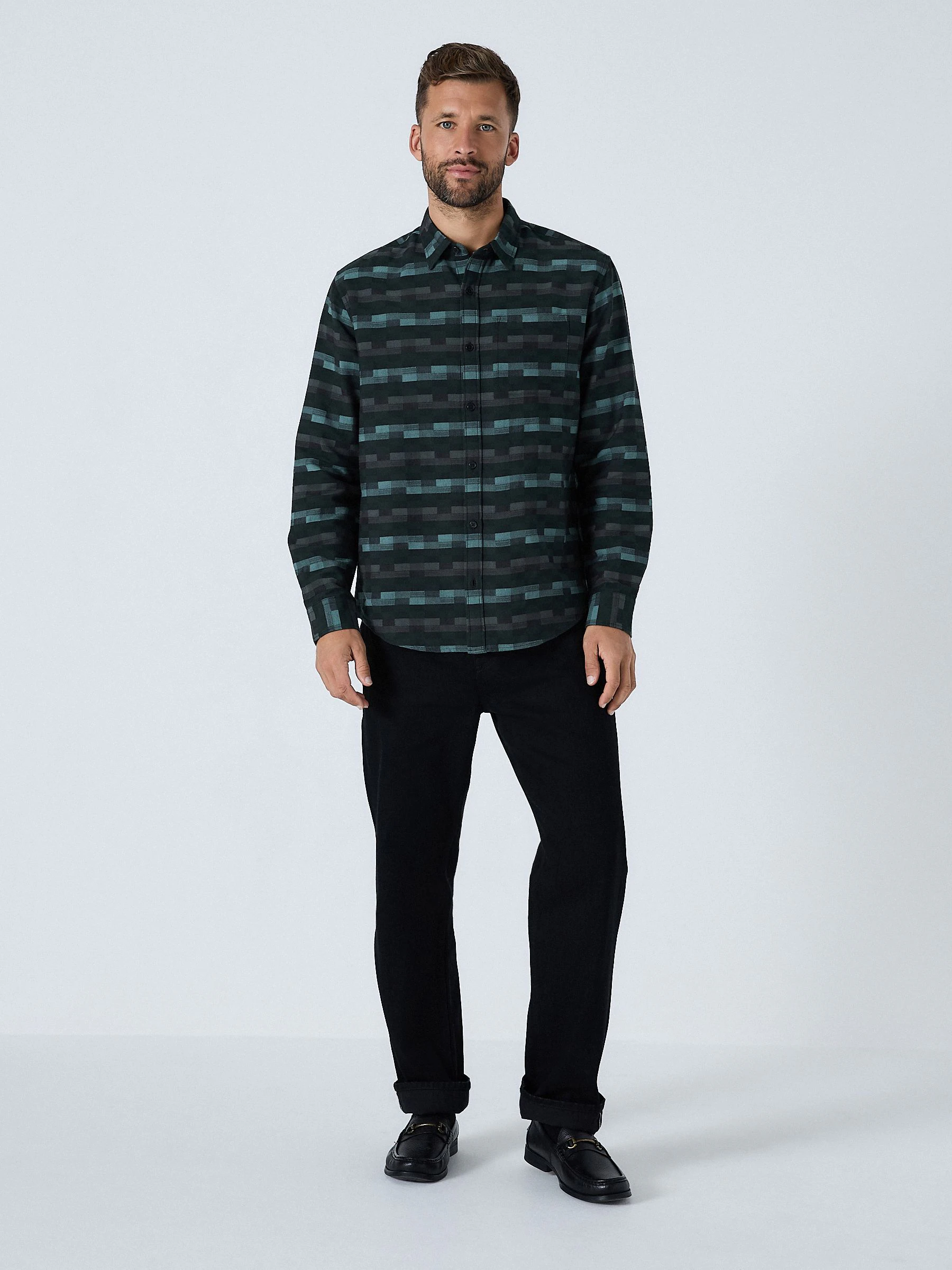 Bruin - Patchwork Check Long Sleeve Shirt