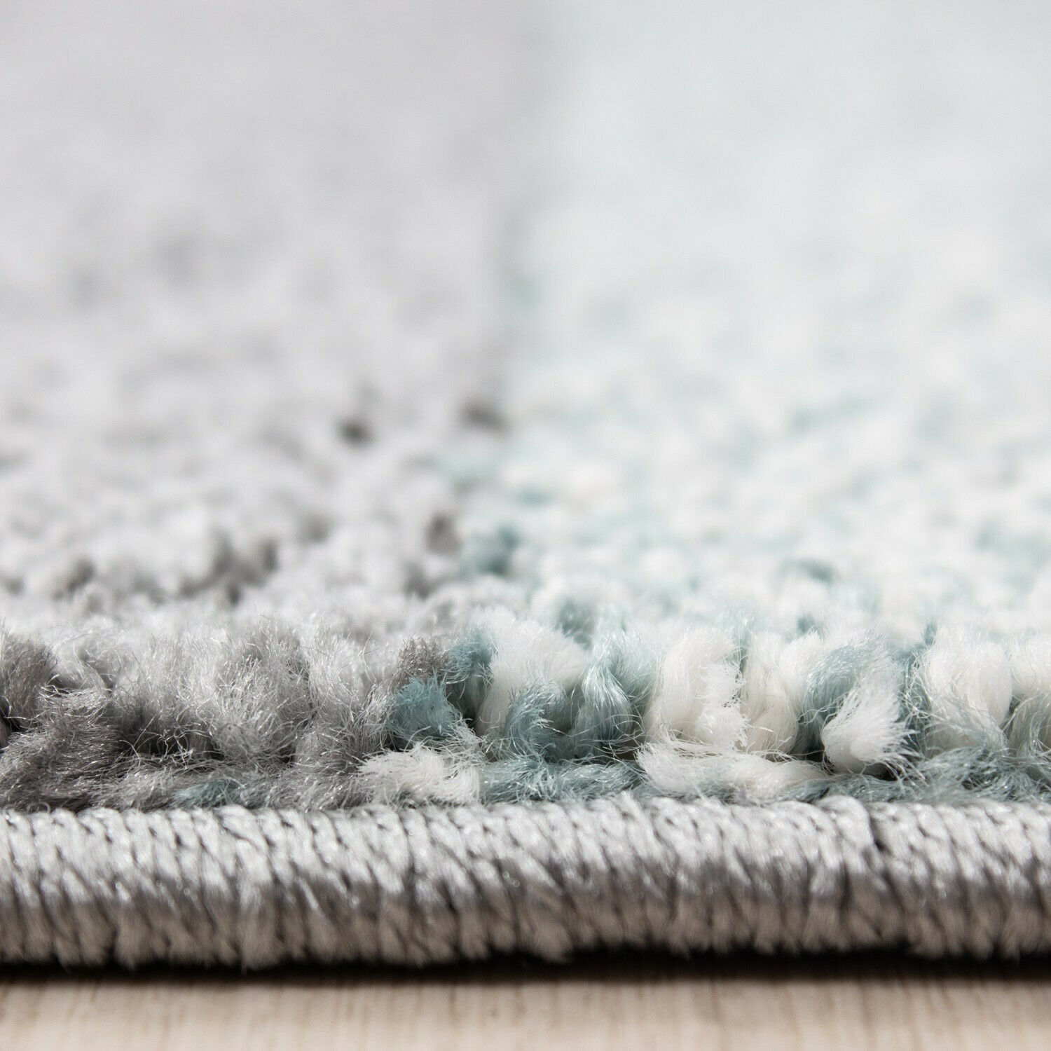 Stilvoller Designer-Kurzflorteppich mit kariertem Design – Rechteckiger Teppich