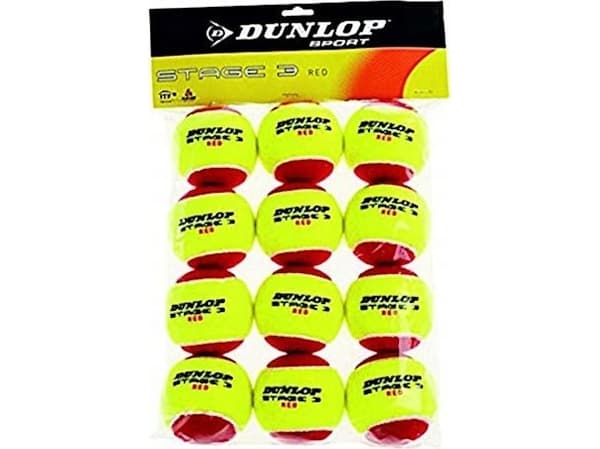 Dunlop Tennisballer Dunlop STAGE 3 Rød 12-polybag ITF