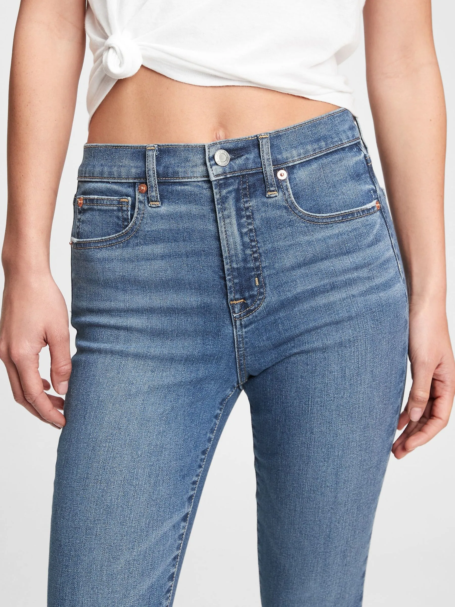 Gap skinny jeans met hoge taille en stretch