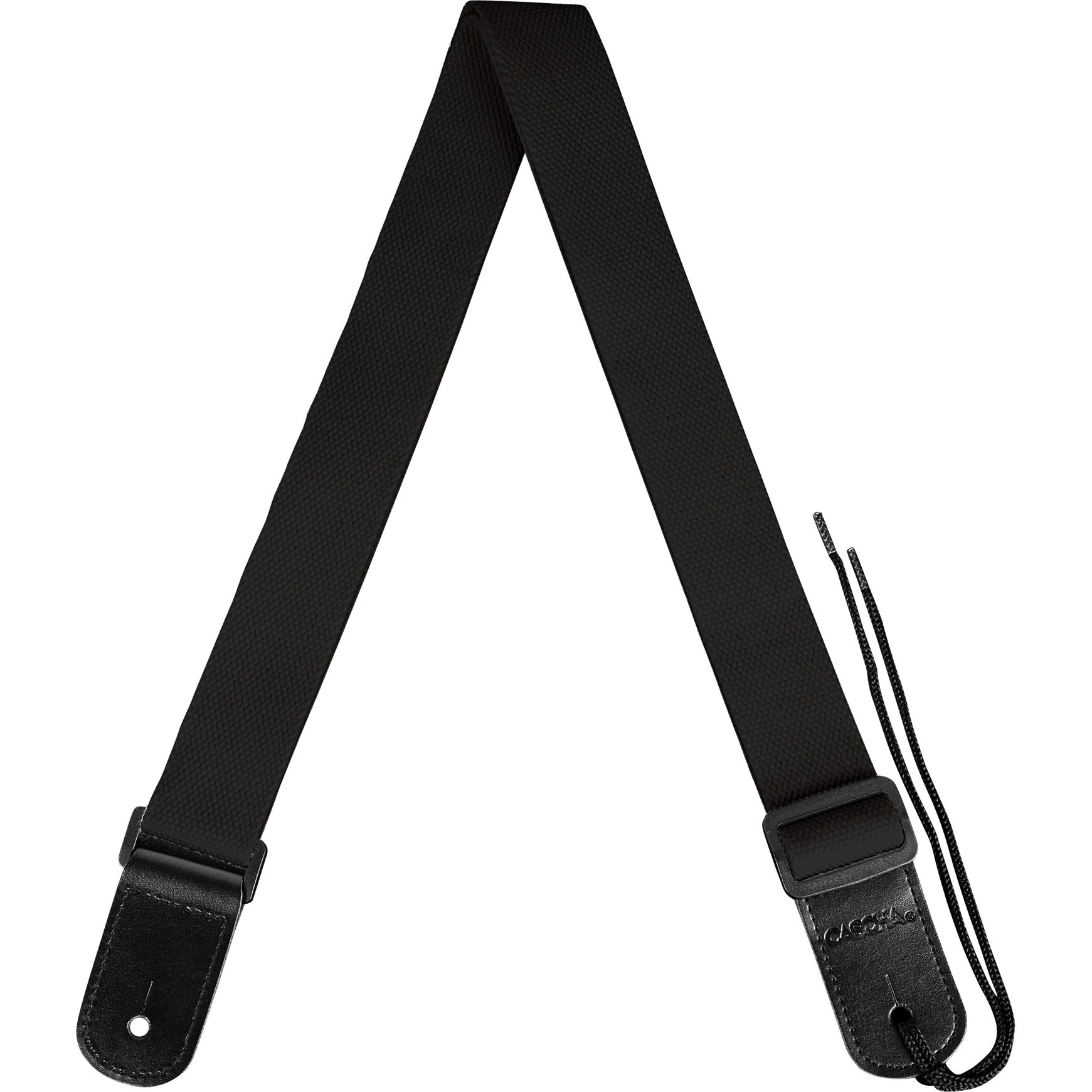 Cascha HH 2292 ukelele draagband katoen zwart