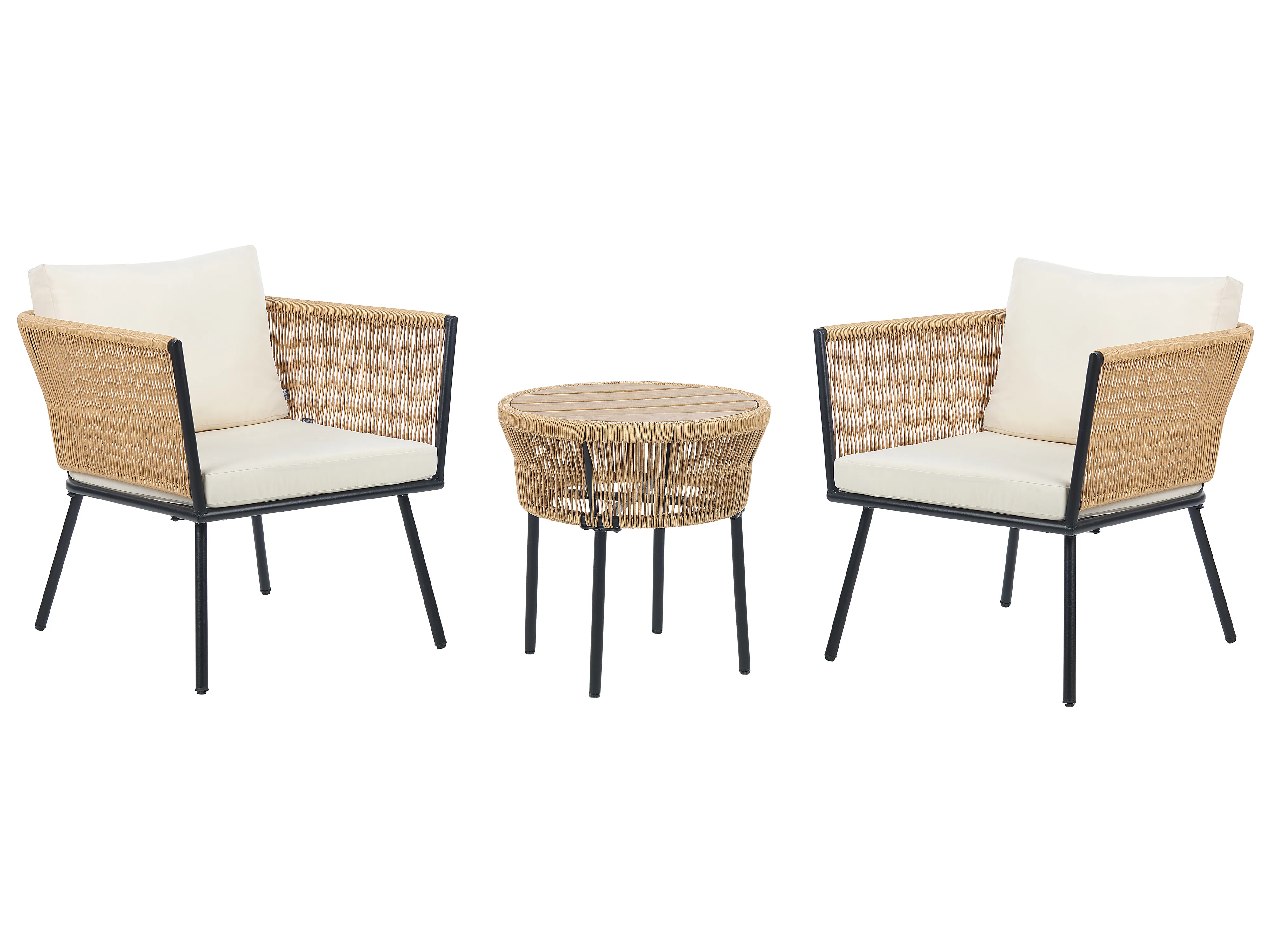 Set tuinkussenhoezen GARGANO Lichtbeige
