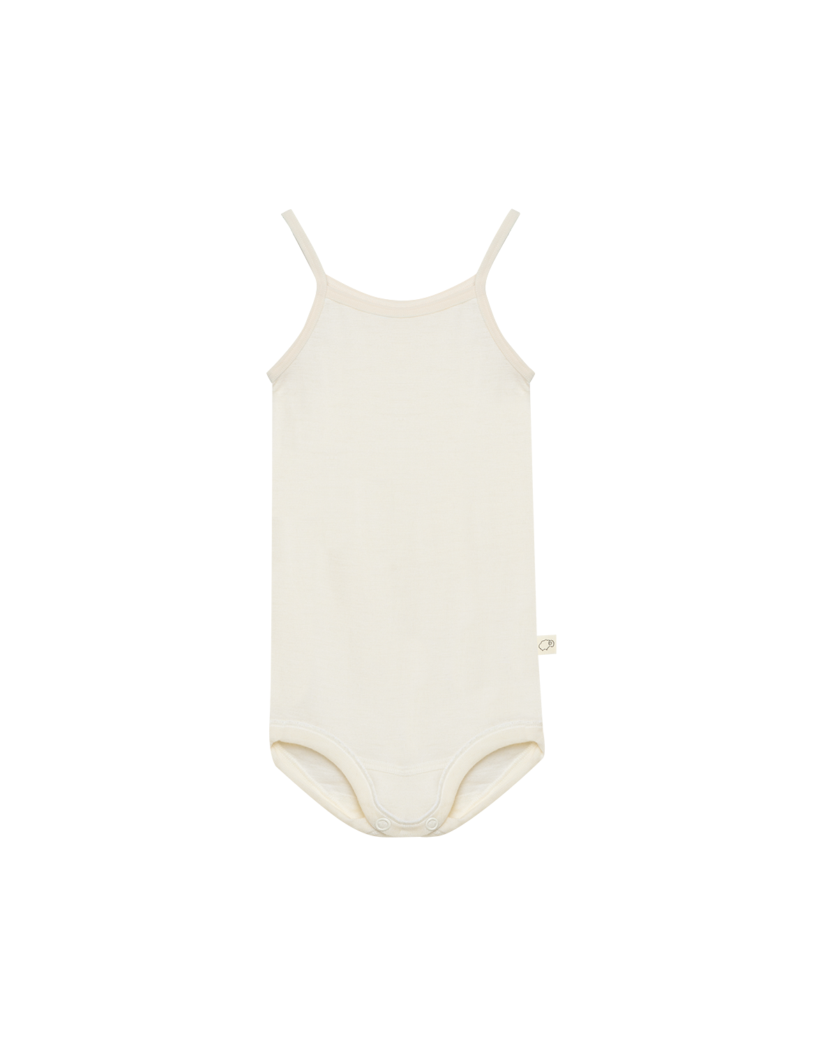 Romper met bandjes van merinowol/zijde voor baby's