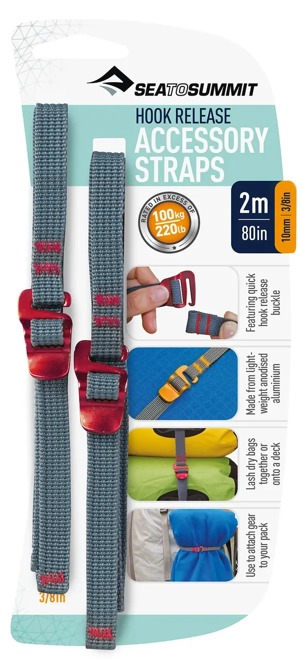 Sea To Summit Hook Release Accessory Strap 2m 10mm Red
