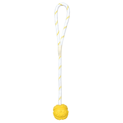 Trixie Ball am Seil schwimmt