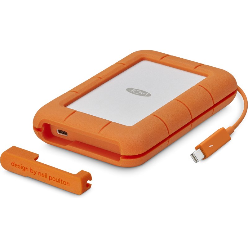 LaCie Rugged USB-C disque dur externe 5 To USB Type-C 3.2 Gen 1 (3.1 Gen 1) Gris, Jaune