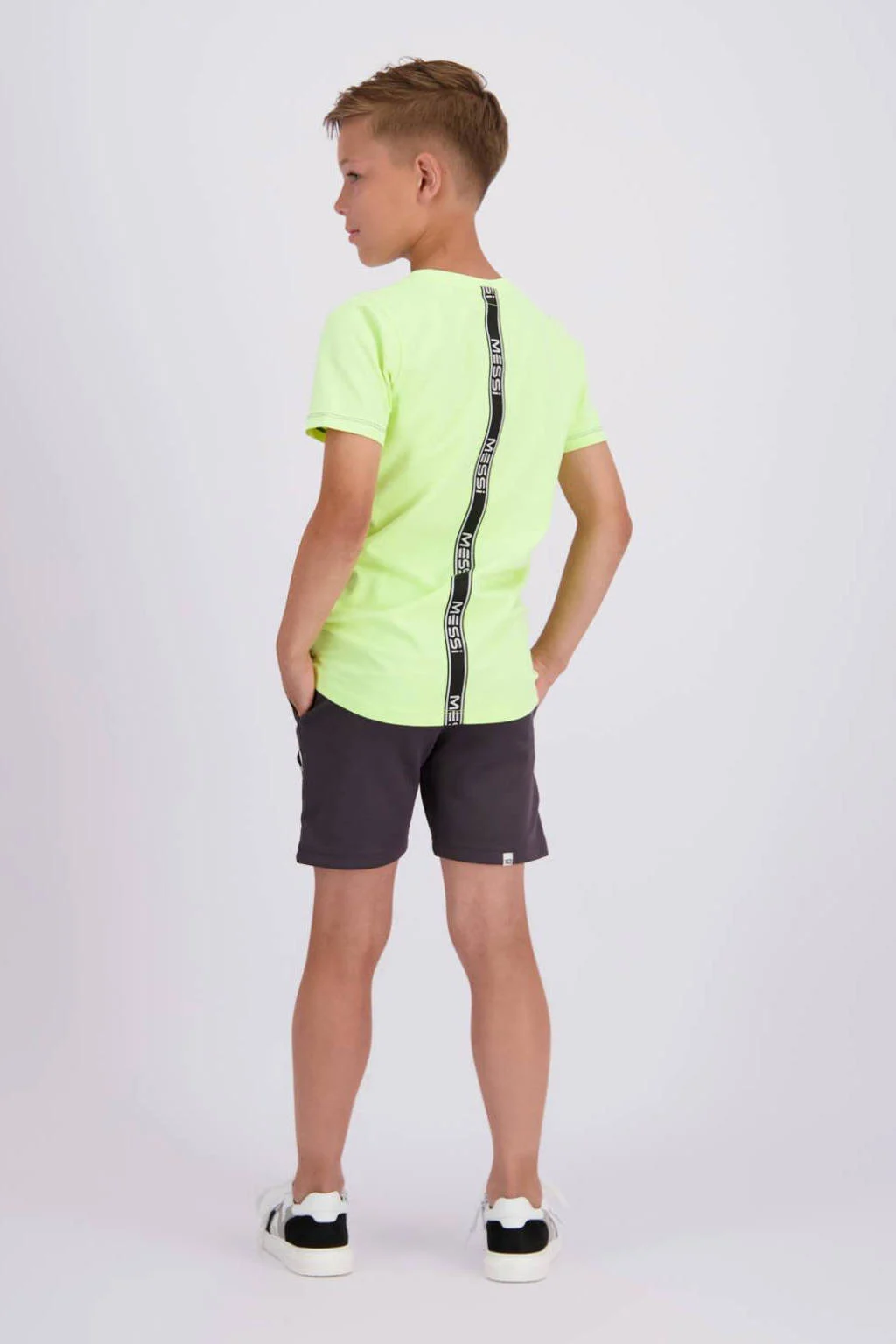 Vingino T-shirt Jefos met logo neon geel