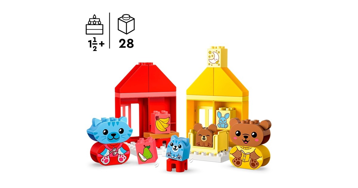LEGODUPLO - Dagelijkse gewoontes - Eten en slapen Constructiespeelgoed  (10414)