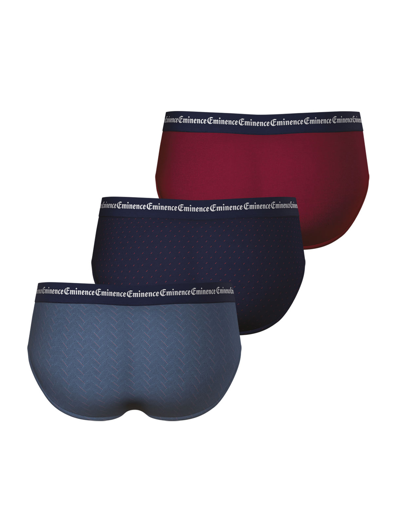 Lot de 3 slips Business Print