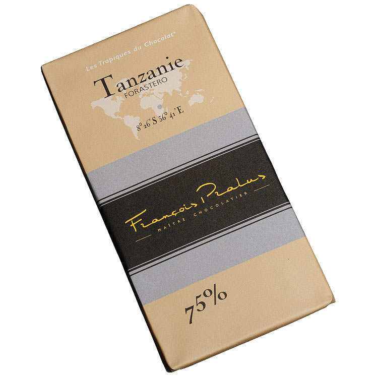 Tablette chocolat noir Tanzanie - Forastero 75%