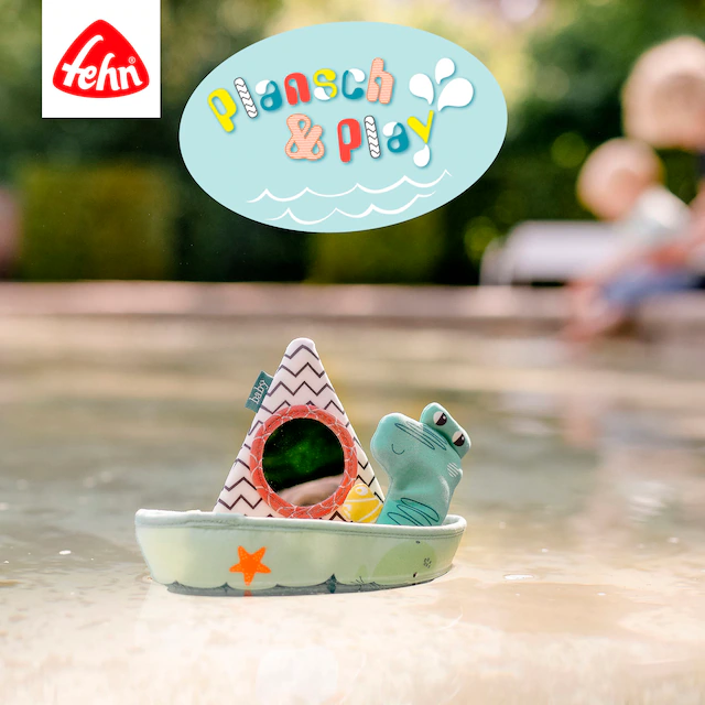 Fehn Badespielzeug »Plansch & Play, Badeboot mit Fingerpuppe«