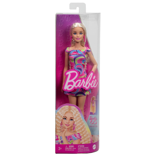 Barbie - Fashionista Puppe - Blond - Printkleid