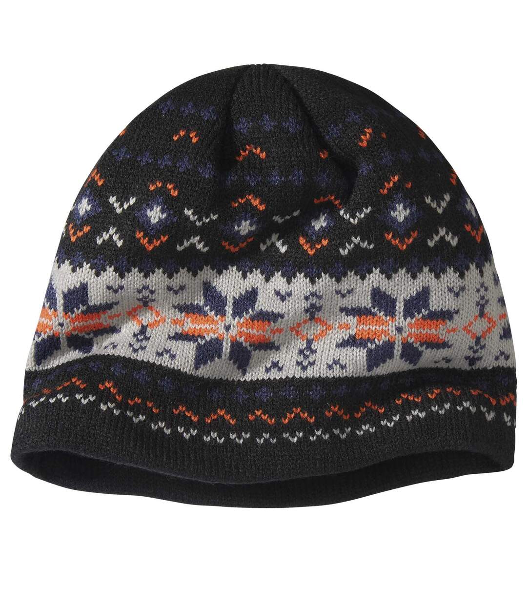 Bonnet Tricot Jacquard Doublé Polaire