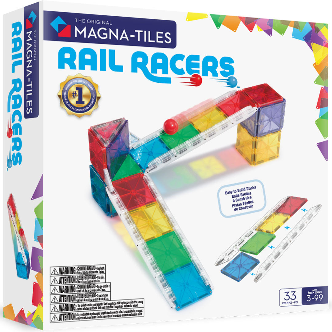 magna-tiles knikkerbaan rail racers - 33st