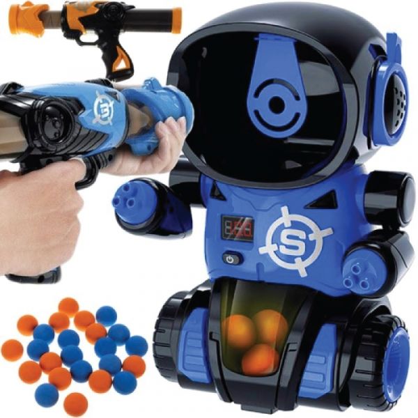 Kruzzel Robot com Tiro ao Alvo   2 Nerf's   24 Bolas Espuma