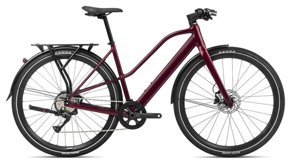 Vélo de Ville Électrique Orbea Vibe Mid H30 EQ Shimano Acera 8V 250 Wh 700 mm Rouge Metallic Burgundy 2024
