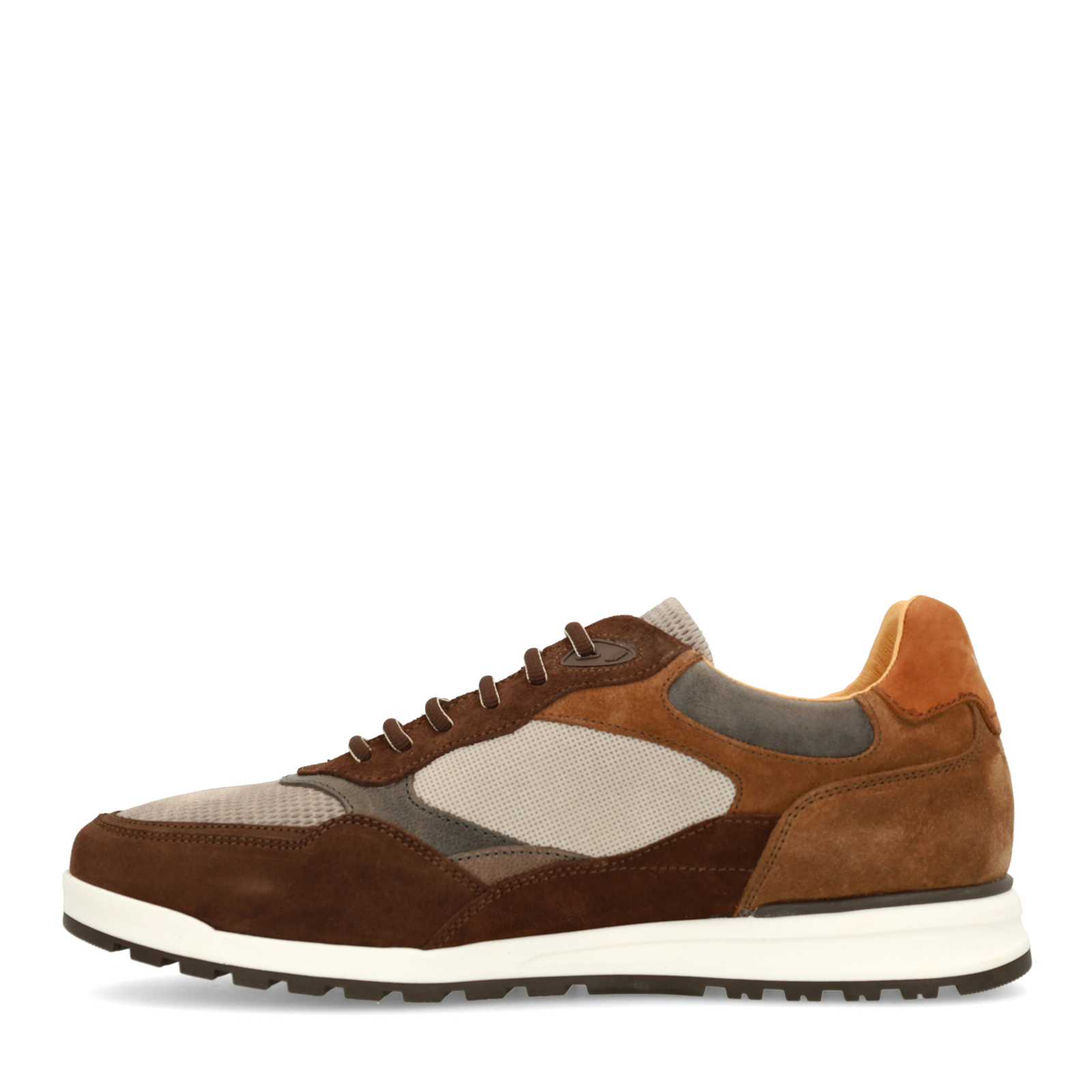 Bruine suède sneakers