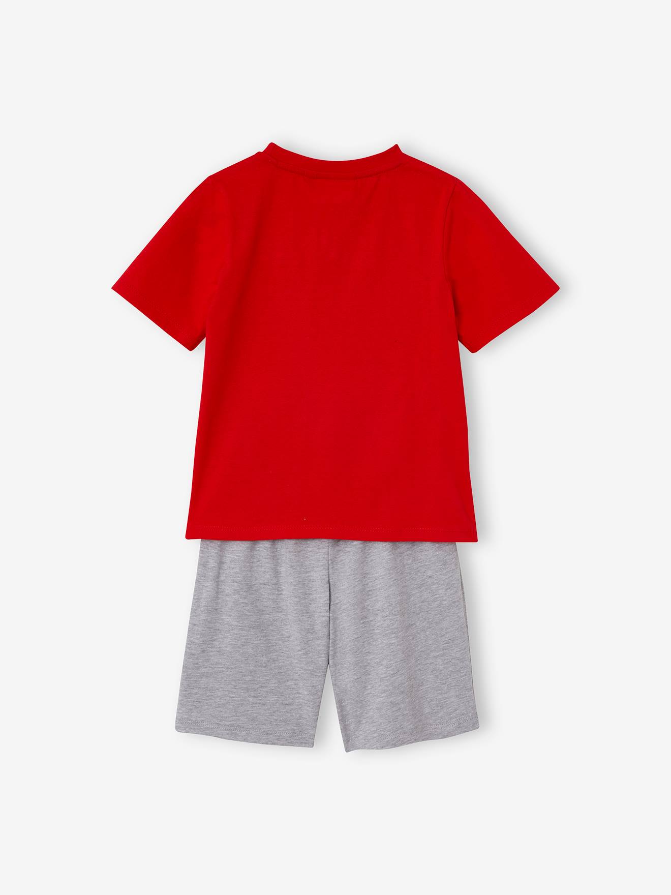 Pijama Patrulha Canina® com shorts, vermelho liso com estampas.