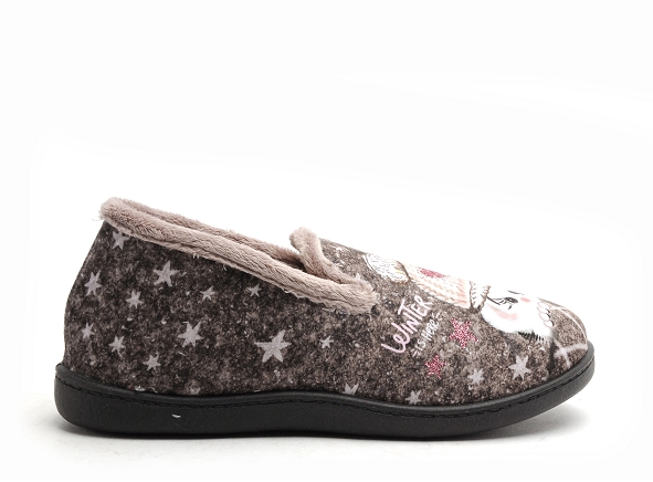 Plumaflex roal chaussons femme r12215 gris