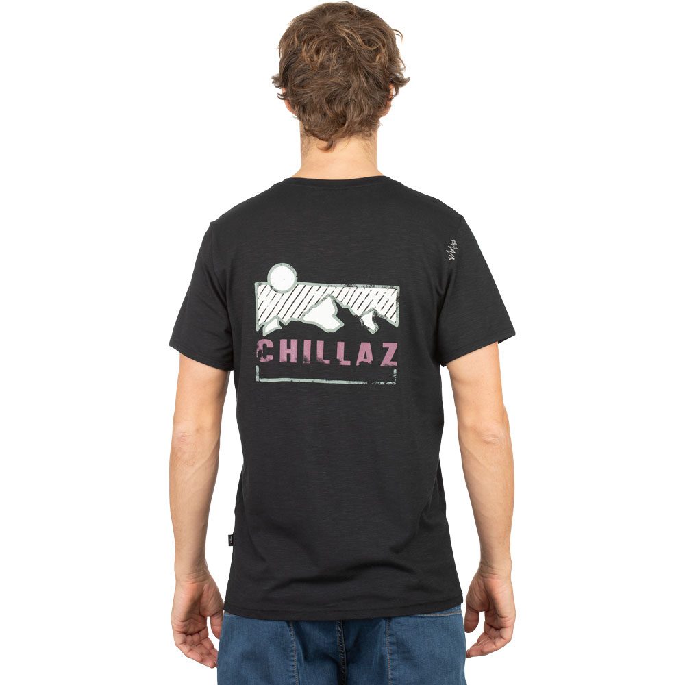 Chillaz Mountain Logo T-Shirt Herren schwarz