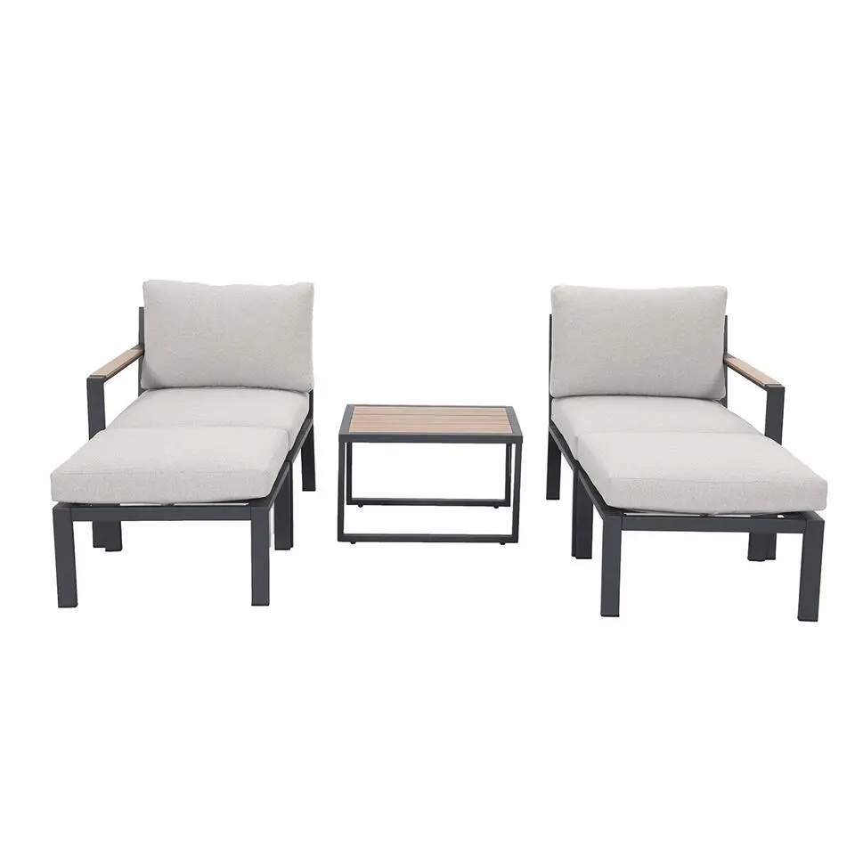 Garden Impressions Cinto balkon loungeset 5-delig - donker grijs