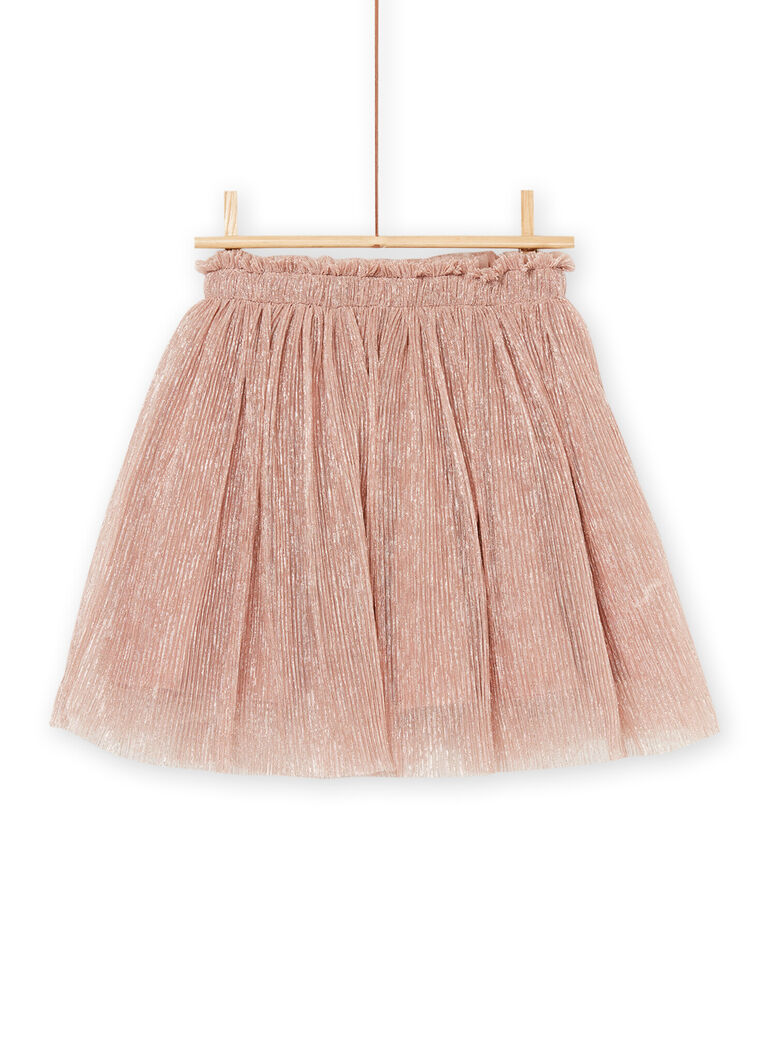 Jupe plissée en lurex