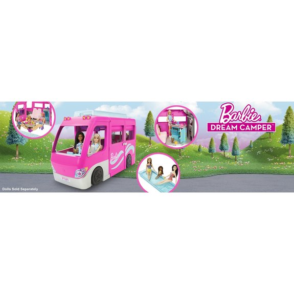 Barbie - Mega Camping Car Transformable