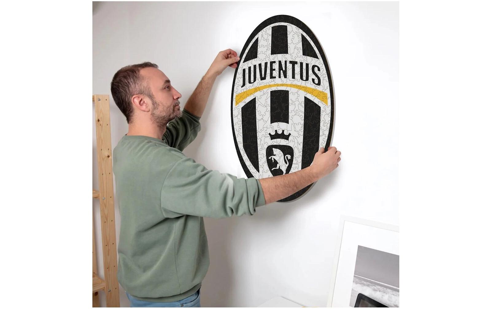 Juventus FC – Retro LogoOffiziell lizenziertes Holzpuzzle, Grösse M