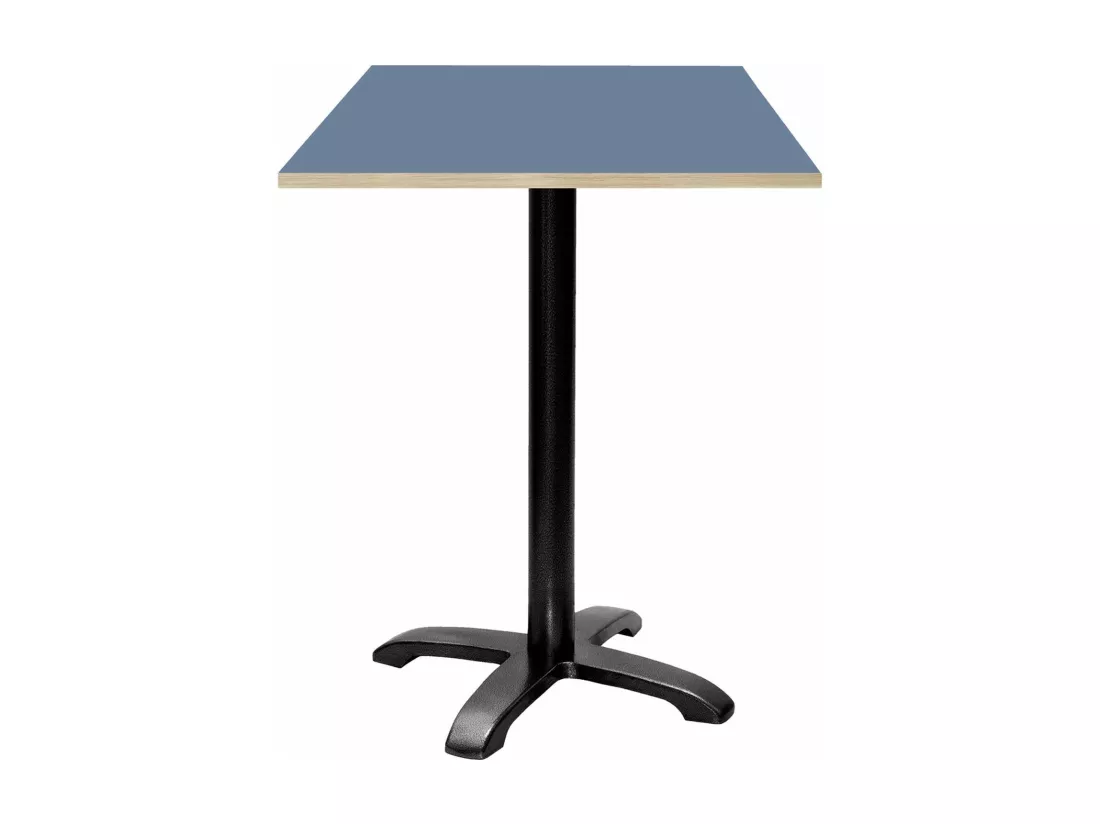 Mange-debout 60 x 60 cm - modèle Bazila bleu note chants bois