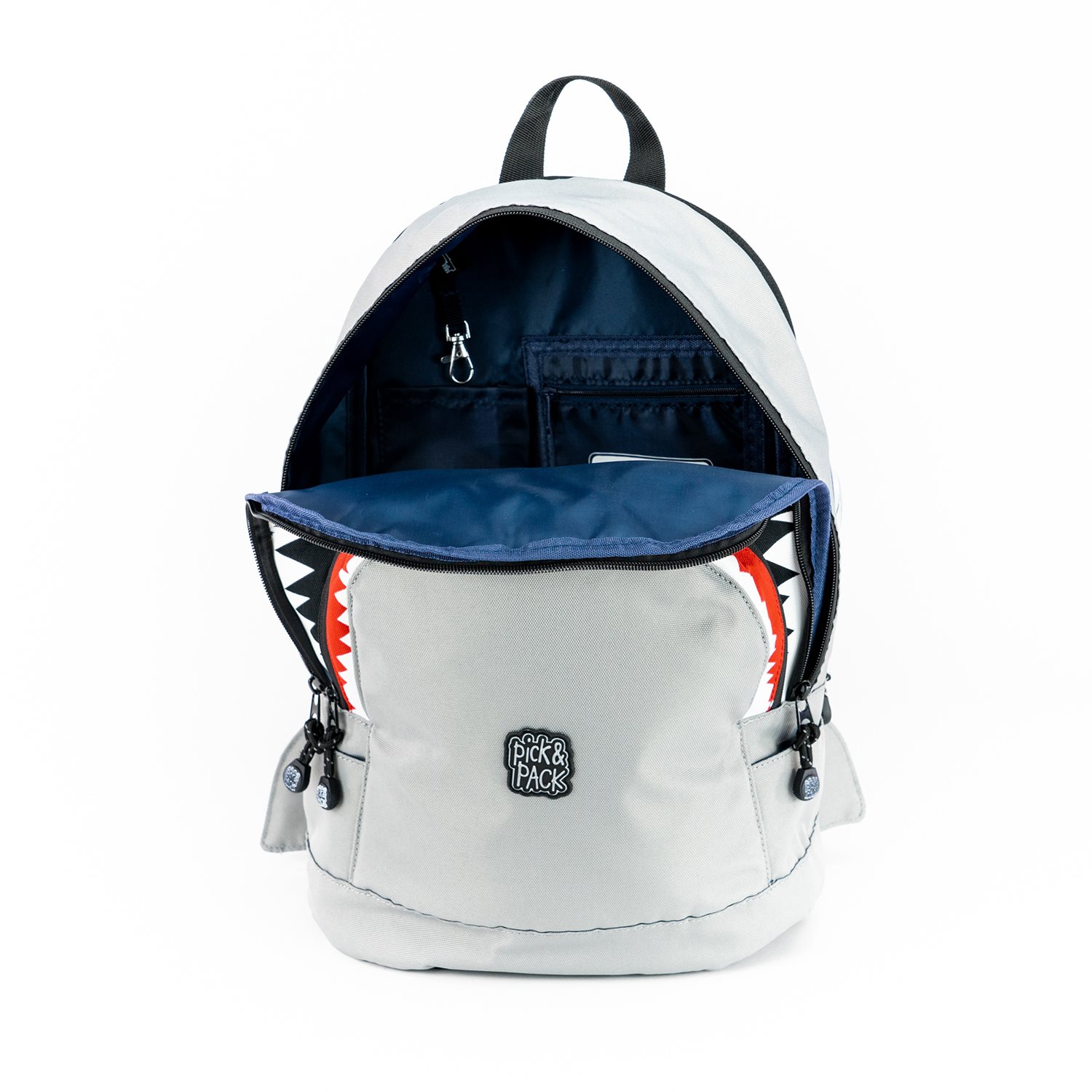 Pick & Pack Shark Shape Backpack M grey